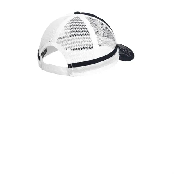 Port Authority Two-Stripe Snapback Trucker Cap.