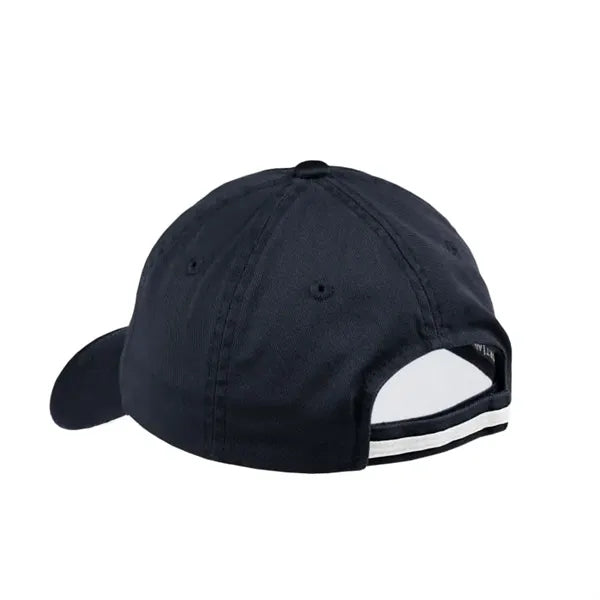 Port Authority Sandwich Bill Cap With Striped Closure.