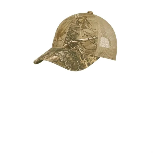 Port Authority Unstructured Camouflage Mesh Back Cap.