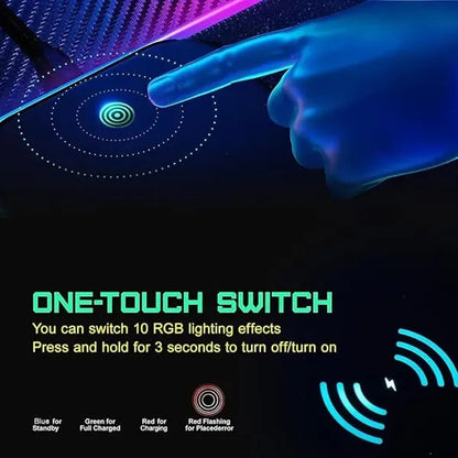 RGB Gaming Mouse Pad with Wireless Charging