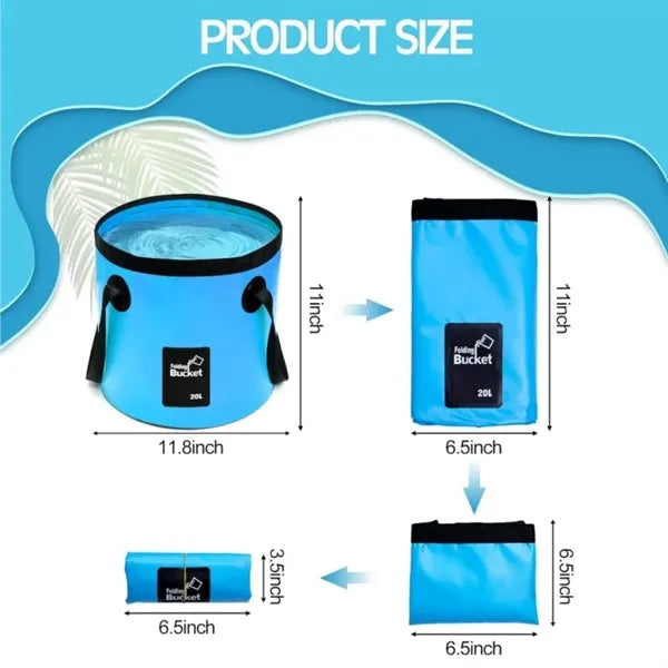 20L Collapsible Bucket with Handle 5 Gallon