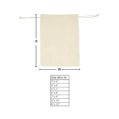 Canvas Drawstring Bags - Non Printed