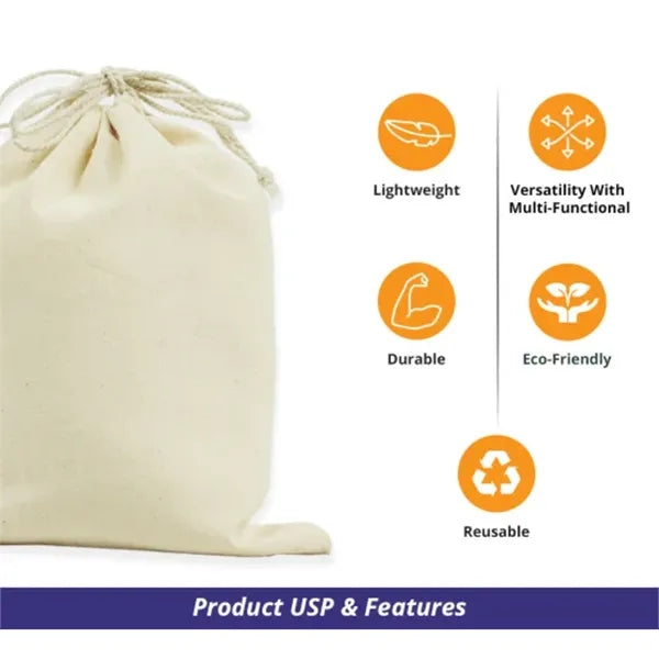 Canvas Drawstring Bags - Non Printed