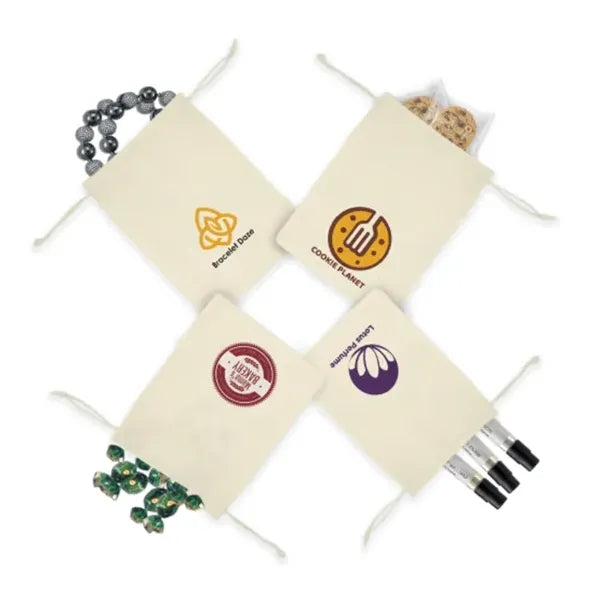 Canvas Drawstring Bags - Printed (Front and Back)