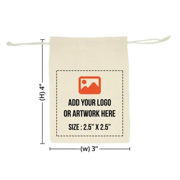 Canvas Drawstring Bags - Printed (Front and Back)