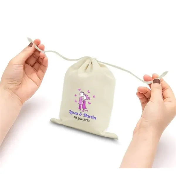 Canvas Drawstring Bags - Printed (Front and Back)