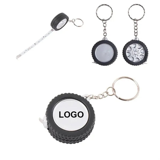 Tire Shape Tape Measure Keychain