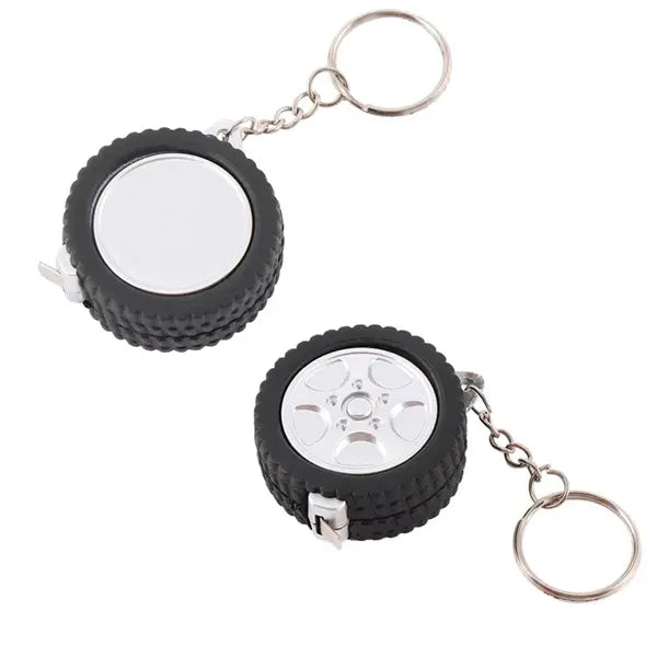Tire Shape Tape Measure Keychain