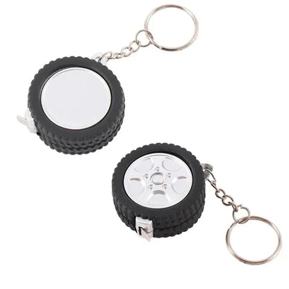 Tire Shape Tape Measure Keychain