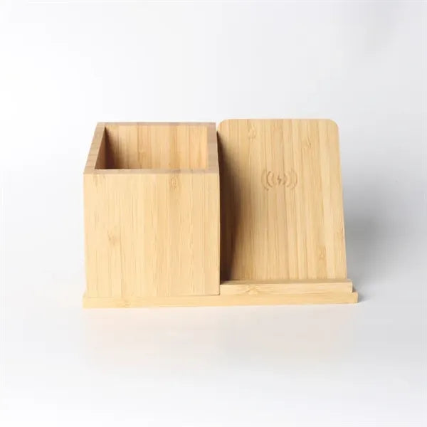 3-in-1 Bamboo 15W Fast Wireless Charging Station
