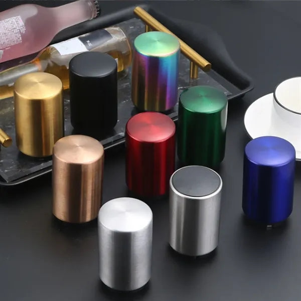 Stainless Steel Automatic Bottle Opener Push Cap Remover