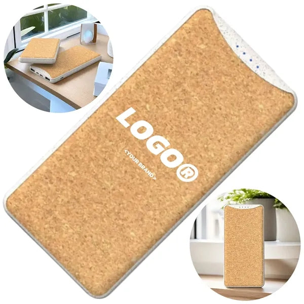 Eco-Friendly Cork PD Fast Charging Power Bank Wireless