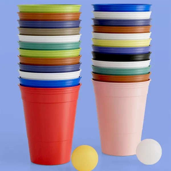 500ml PP Plastic Party Cups With Custom Logo For Events