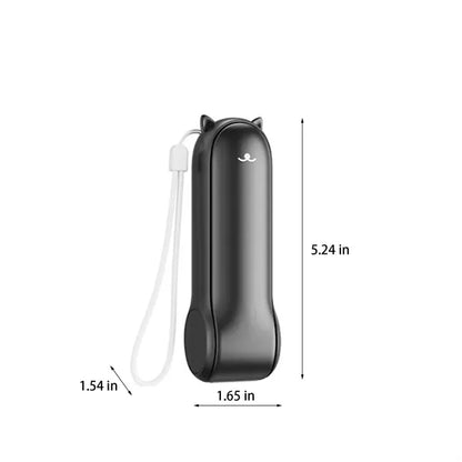 Mini Handheld Fan Power Bank and Display for Outdoor Use