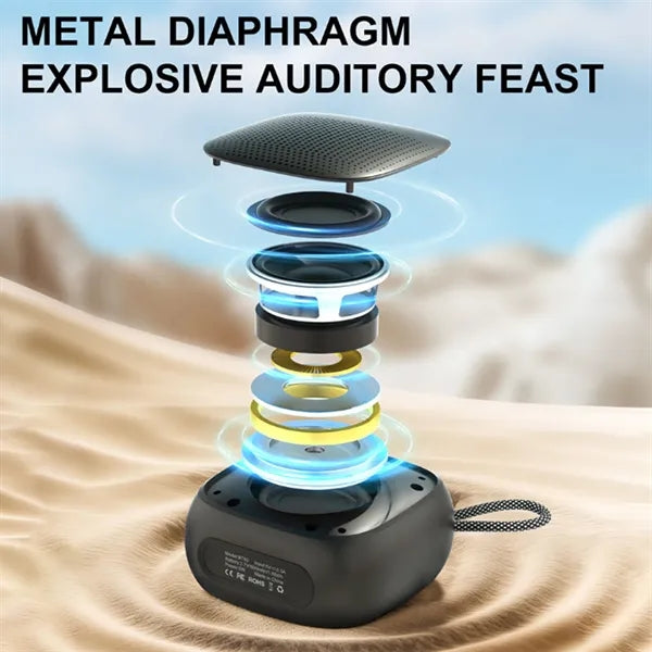 Macaron Style Mini Wireless Bluetooth Speaker With Strap