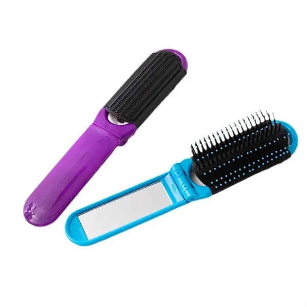 2-in-1 Travel Folding Comb w/Mirror