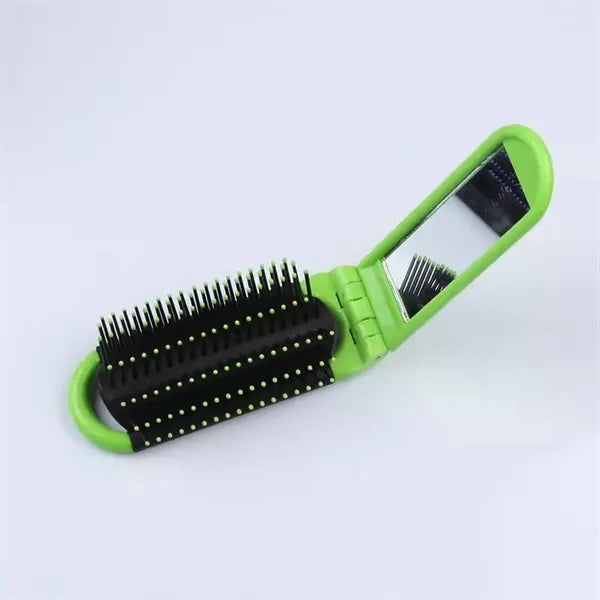2-in-1 Travel Folding Comb w/Mirror