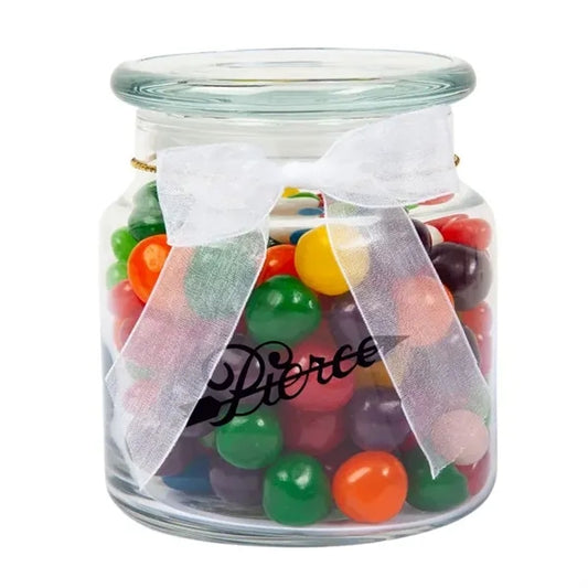 22 oz Glass Jar filled with Assorted Fruit Sours