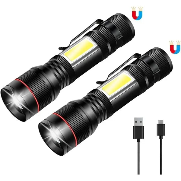 High Lumen Tactical Flashlight with Clip