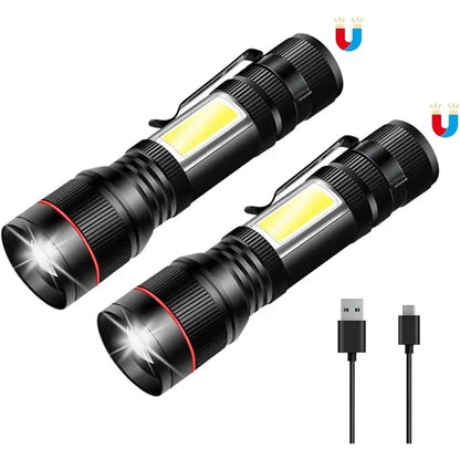 High Lumen Tactical Flashlight with Clip