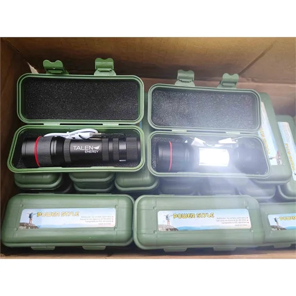 High Lumen Tactical Flashlight with Clip