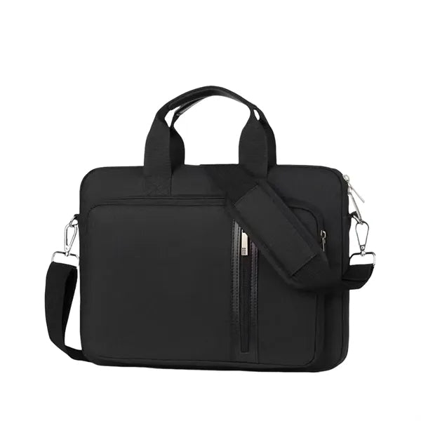 14/15/17" Shockproof Double-Layer Laptop Bag With Strap