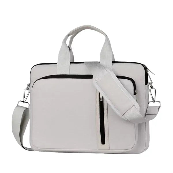 14/15/17" Shockproof Double-Layer Laptop Bag With Strap