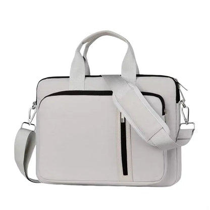 14/15/17" Shockproof Double-Layer Laptop Bag With Strap