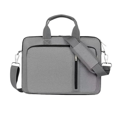 14/15/17" Shockproof Double-Layer Laptop Bag With Strap