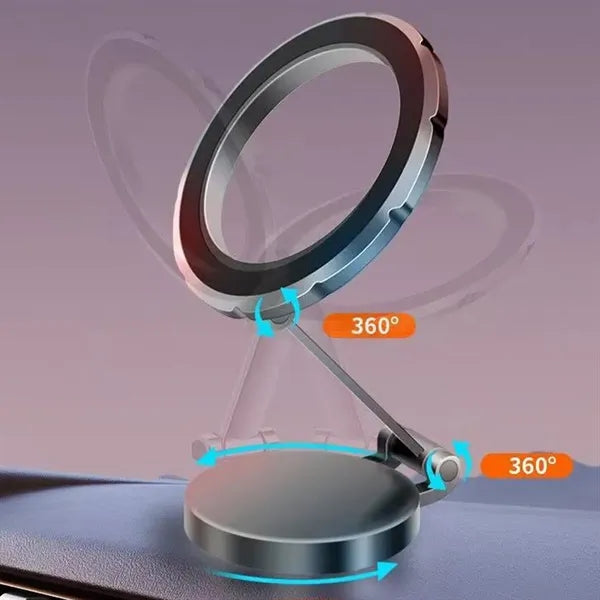 360 Degree Rotatable Magnetic Foldable Car Phone Holder