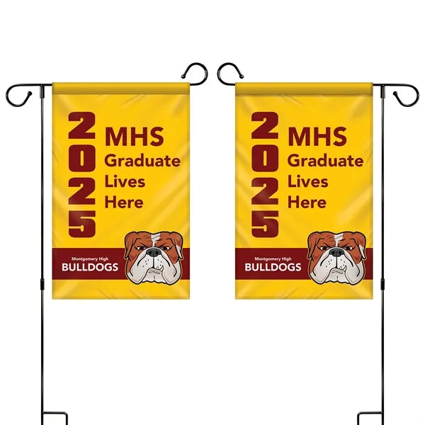 12" x 18" Custom Double Sided Garden Banner