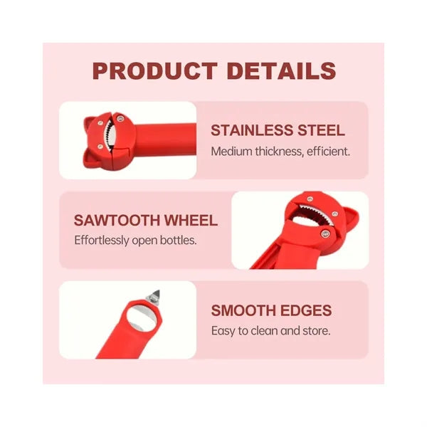 Multifunctional Retractable Bottle Opener
