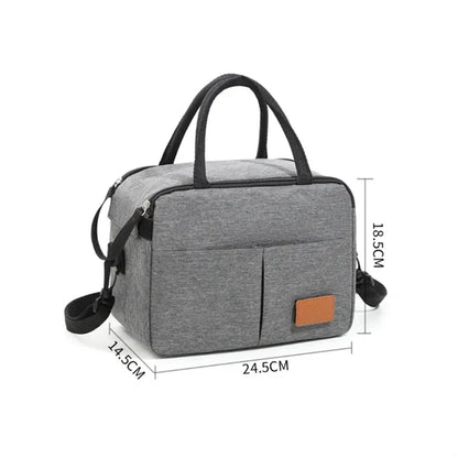 Insulated Lunch Cooler Bag with Strap and Handle
