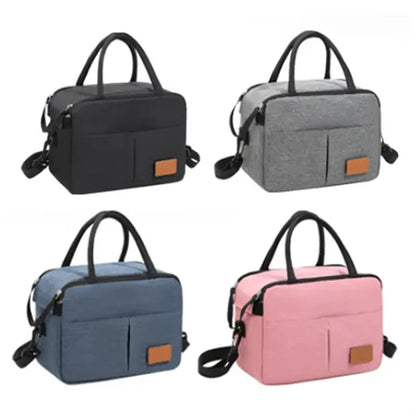 Insulated Lunch Cooler Bag with Strap and Handle