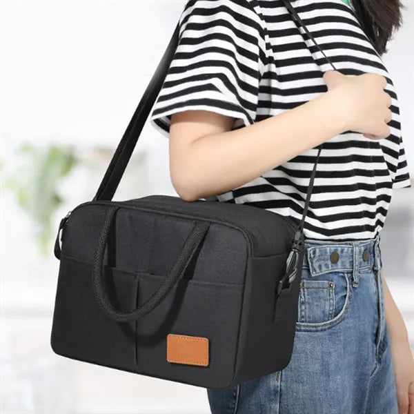Insulated Lunch Cooler Bag with Strap and Handle
