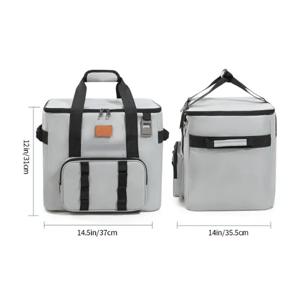 Large Capacity Insulated Cooler Bag with Reflective Strip