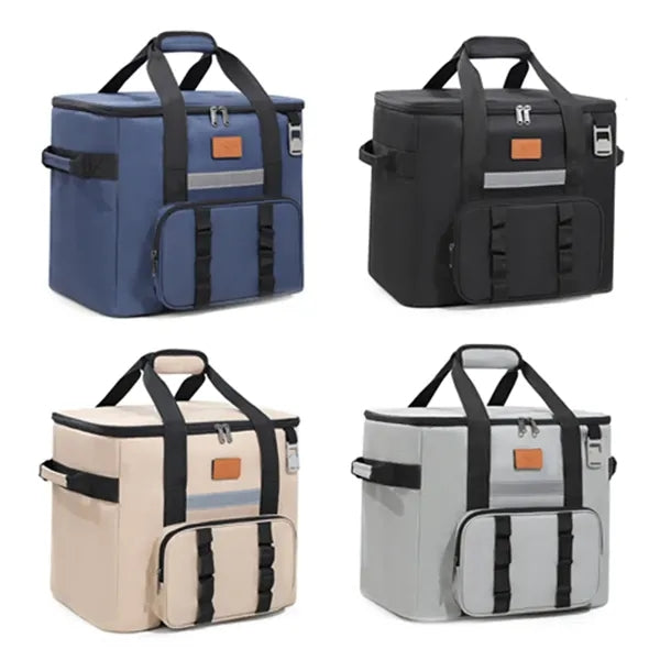Large Capacity Insulated Cooler Bag with Reflective Strip