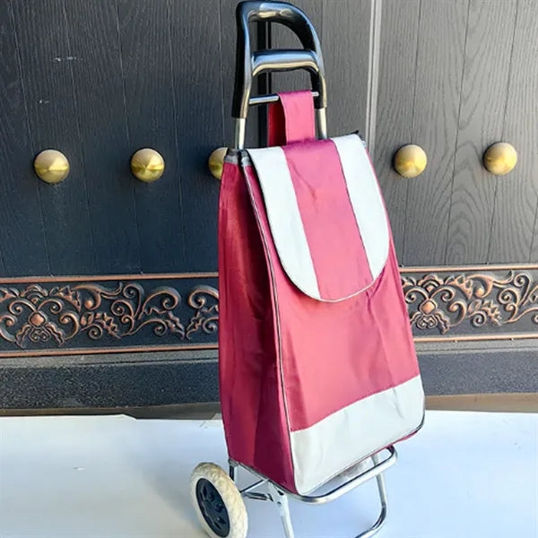 Foldable Portable Shopping Trolley with Removable Bag