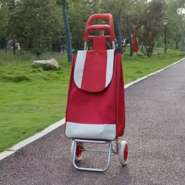 Foldable Portable Shopping Trolley with Removable Bag