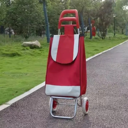 Foldable Portable Shopping Trolley with Removable Bag