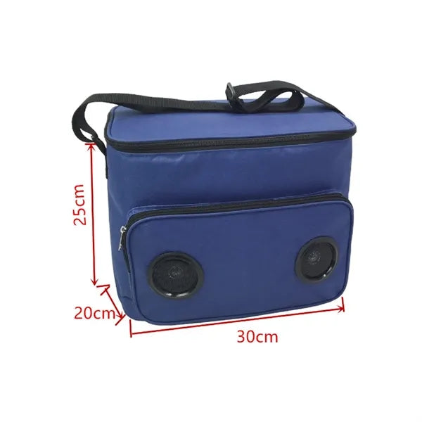 Large Capacity Oxford Insulated Bag with Bluetooth Speaker