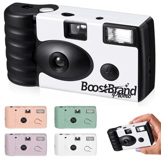 Disposable Camera with Flash and Roll of Film