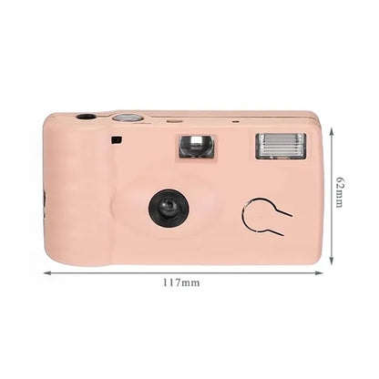 Disposable Camera with Flash and Roll of Film