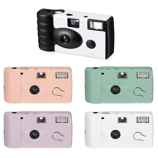 Disposable Camera with Flash and Roll of Film