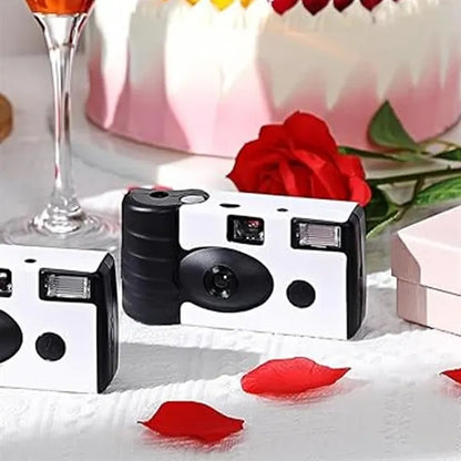 Disposable Camera with Flash and Roll of Film