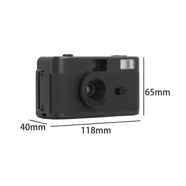Vintage 35MM Disposable Camera with Flash for Multiple Uses