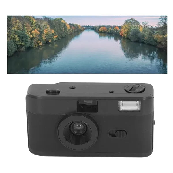 Vintage 35MM Disposable Camera with Flash for Multiple Uses