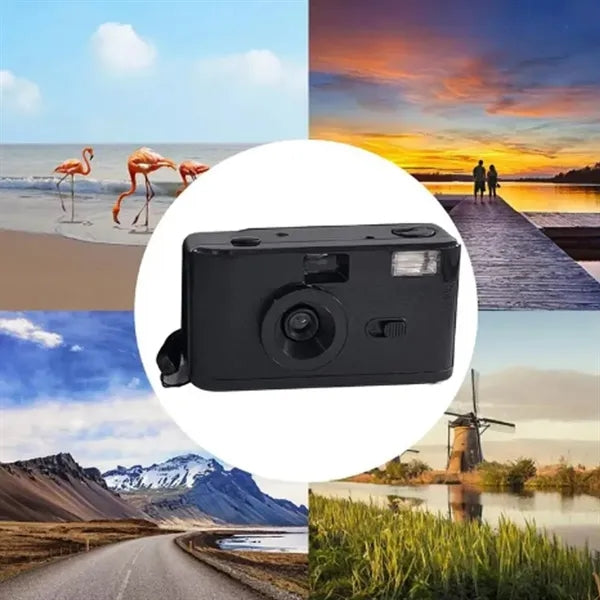 Vintage 35MM Disposable Camera with Flash for Multiple Uses