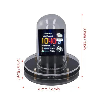 Versatile Smart LCD Screen Mood Lighting Nixie Tube Clock