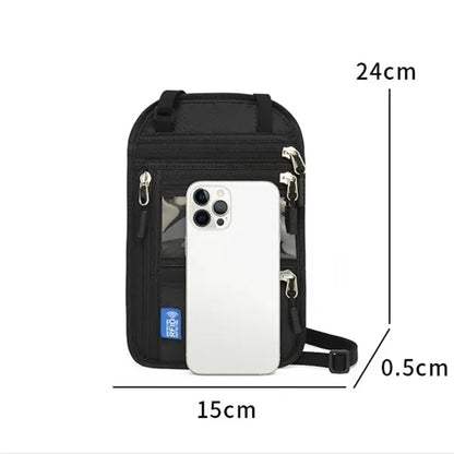 Versatile Portable RFID Passport Holder Travel Neck Wallet